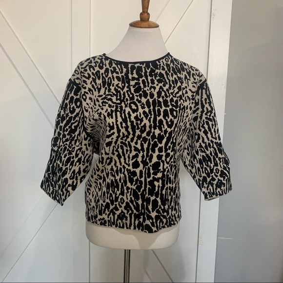 Ann Taylor leopard print sweater - Picture 1 of 13